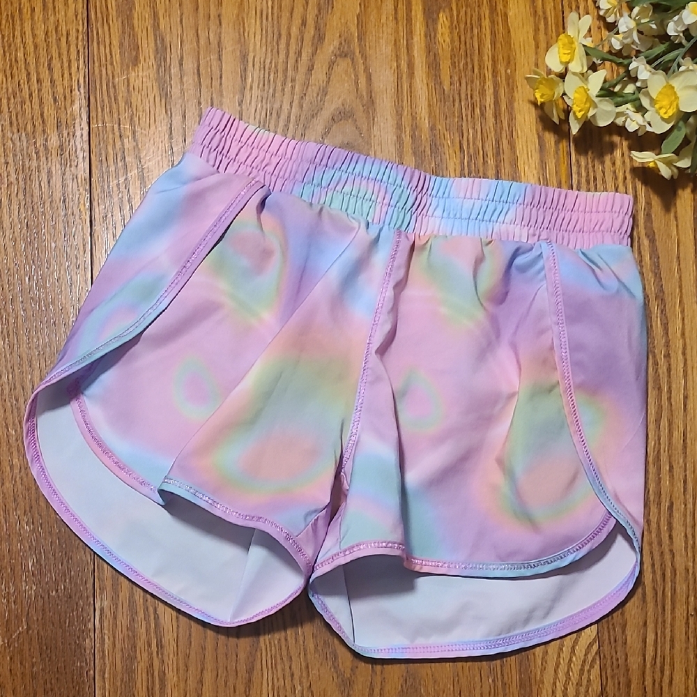All In Motion Colorful Lined Athletic Shorts - Girl's Medium
